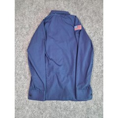 Boy Scouts of America Uniform Shirt Youth LG Navy Blue Long Sleeve Button Down
