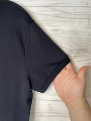 Lands’ End Polo Shirt Boys Large 14-16 Navy Blue Short Sleeve School Uniform