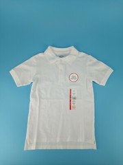 Wonder Nation Boys Size XS 4-5 Uniform Shirt Short Sleeve White New