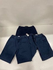 AMAZON ESSENTIALS BOY CHINO UNIFORM SHORT SIZE 10 SLIM 3PK