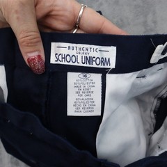 Authentic Galaxy Shorts Boys 16 Blue Set of 2 School Uniform Adjustable Waist