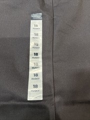 French Toast Husky Boys’ Flat Front Relaxed Pants 18 Husky Grey