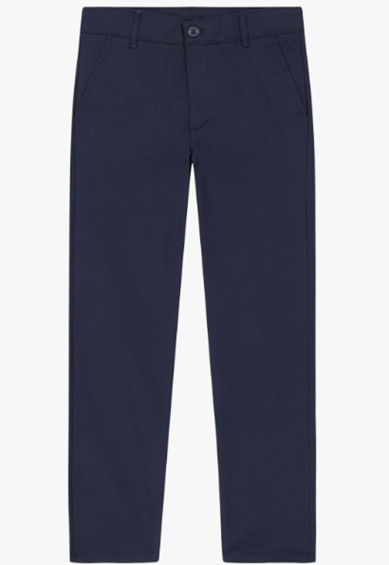 NEW Nautica Boys School Uniform Twill Khaki Pants Blue Size 8 Regular