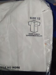 French Toast Big Boys Uniform White Dress Shirt Size 12 NWTS