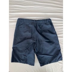 Nautica School Uniform Boy Navy Blue Flat Front Shorts Size 14 Regular Polyester