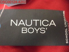 Nautica Boys Red Uniform Short Sleeve Performance Polo, L (14/16) 666980513987