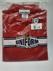 Authentic Galaxy School Uniform Shirt, Size 5, Long Sleeve, Red