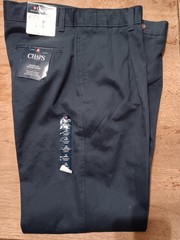 CHAPS BRAND Boys Navy Blue School Uniform Pants, size 16 HUSKY, New with Tags