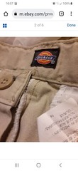 Boys School Uniform Shorts – Dickies Brand – khaki size 14 with adjustable waist