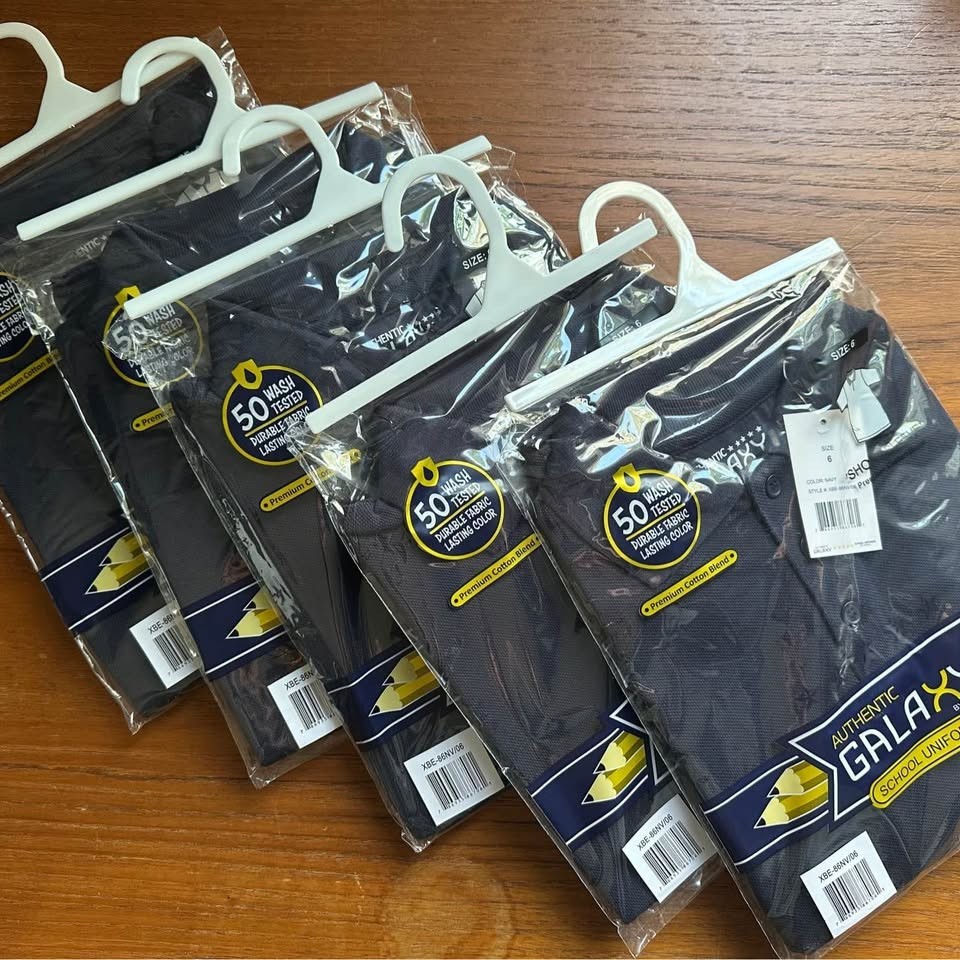 5 pk Polo Shirt for Boys, School Uniform Tagless Cotton Blend – Soft Comfortabl