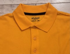 @ School by French Toast Short Sleeve Polo Shirt size XL 16/18 Gold/Yellow NEW B