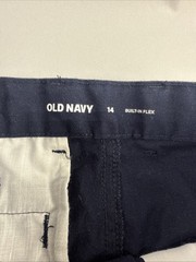 Old Navy School Uniform Navy Blue Pants And Shorts Size 14 Adjustable Waist