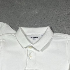 Old Navy Polo Boys Size XS White School Uniform Jersey Short Sleeve Polo