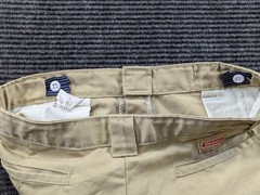 Dickies Traditional School Uniform Pants Boys 12 Beige Double Knee Straight Leg