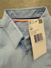French Toast Light Blue Dress Shirt Size 4T