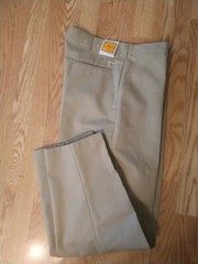 S/B SCHOOLBELLES UNIFORM PANTS RELAXED FIT BOYS HUSKY (35 X 30) KHAKI EASY CARE