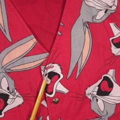 Bugs Bunny Vest Boys Large Red Looney Tunes Cartoon Graphic Waistcoat Novelty