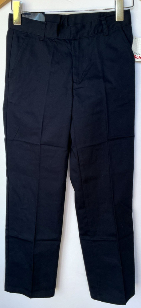 French Toast Boy’s Pants Navy Blue Size 12 School Uniform Relaxed Fit Twill NEW