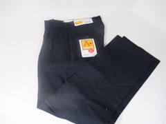 A+ Fabrics Boys Sz 28 M Waist 28 Length 30 Navy Blue School Pants Wrinkle Free