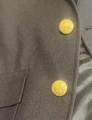 Vintage Boys Blazer Gant Classic Navy Blue Jacket School 16/32 2 Button Gold