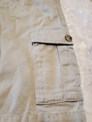 OLD NAVY Youth Boys Size 12 Khaki/Beige Cargo Shorts Adjustable Waist NWT *Spots