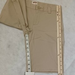 CAT & JACK BOYS Khaki SCHOOL UNIFORM SHORT SZ 14 length 17 1/2
