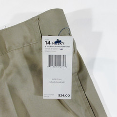 French Toast Boys Flat Front Adjustable Waist Short (Khaki, 14 H, 30.5″ Waist)