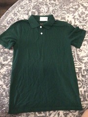Cat & Jack Boy’s School Uniform Polo Shirt Dark Green Hunter Green Size XL 16 NW