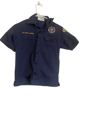 Boy Scouts of America Kids Navy Blue Official Uniform Shirt Size Medium
