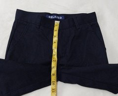 French Toast Boys Uniform Straight Adjustable Waist Relax Pants 10 Blue ~ Used