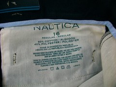 Nautica School Uniform Boys Pants Sz 16 Regular Navy Blue Adjustable Waist