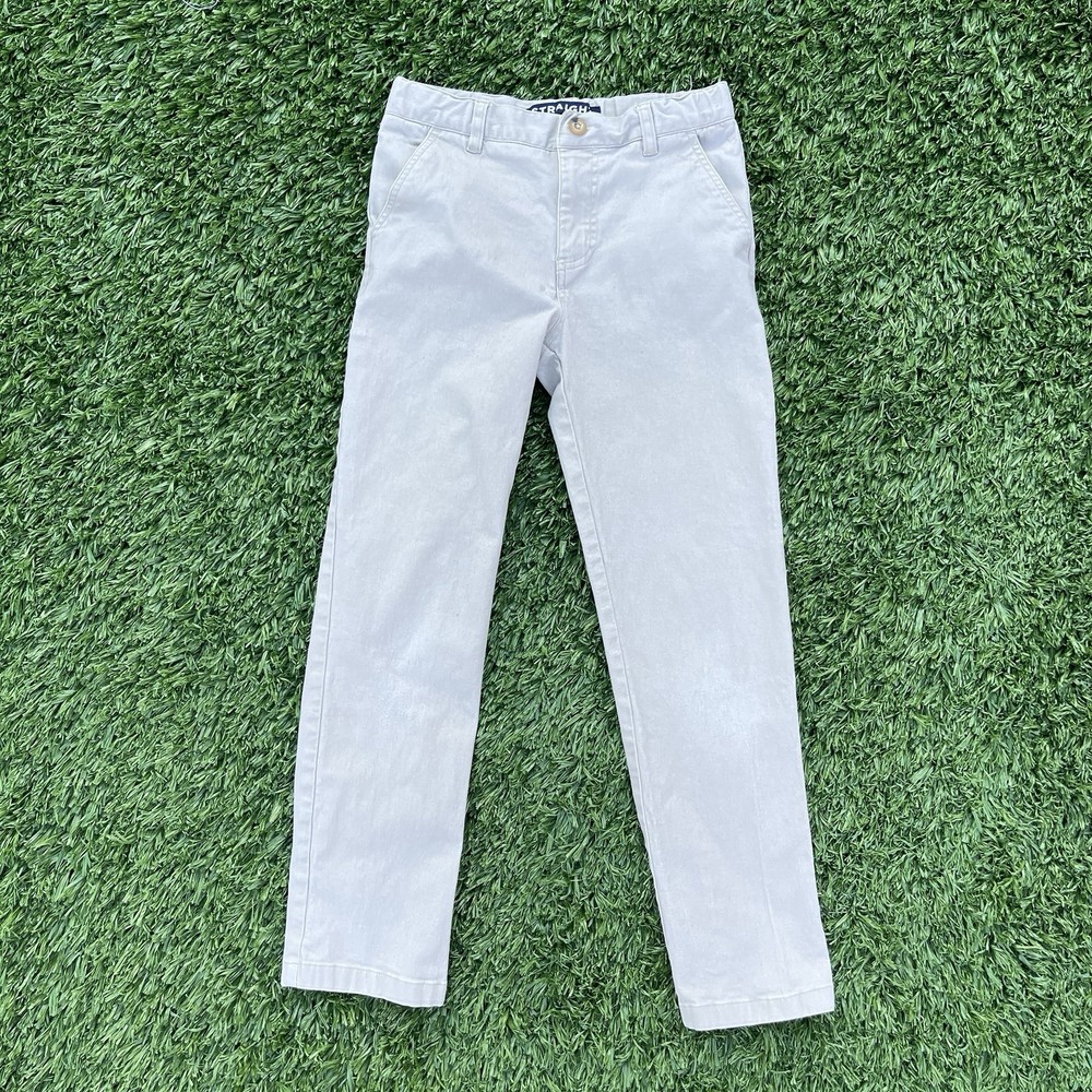 French Toast Boys Girls Straight Chino School Uniform Pants Size 12 Khaki
