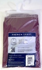French Toast Kids School Wear Burgundy Long Sleeve Pique Polo size 2XL (18/20)