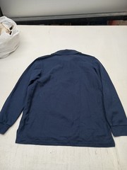 French Toast Boys School Uniform Long Sleeve Pique Polo Shirt, Navy Blue, L