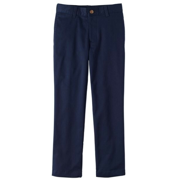 Wonder Nation Pants Boys Size 10 School Uniform Stretch Twill Flat Front –G1–