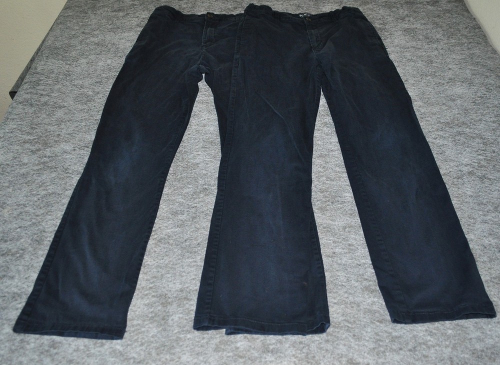The Children’s Place Navy Blue Boys Pants School Uniform Size 16 Lot Of 2