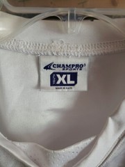 Football Practice Jersey Youth XL Pullover V-Neck White Polyester ~ Trl4#382
