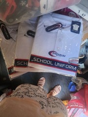Lot Of Three Premium Wear School Uniform Polo T Shirts White Size 7/8