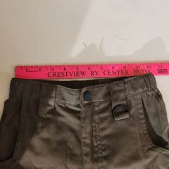Boy Scouts Convertible Cargo Pants Zipper-Off Legs Olive Green Size XS Adjust