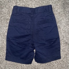 Gap Kids Size 5 Slim Boys Shorts Navy Blue Dress Uniform Chino Flat Front NWOT