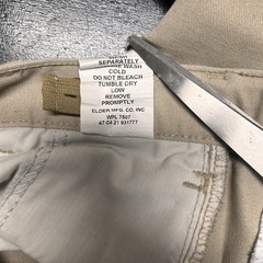 Tom Sawyer Boys School Uniform Pants Khaki Size 34 Husky Flat Front