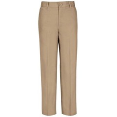 Real School, Boys Husky Size Flat Front Pants School Uniform Approved, Size: 10H