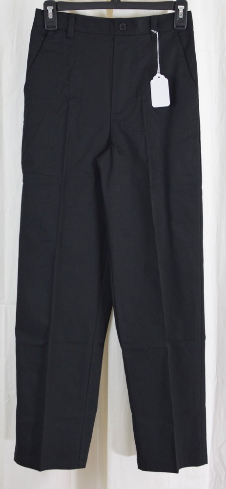 French Toast Boys’ Pull-on Relaxed Fit School Uniform Pant Black Size 14
