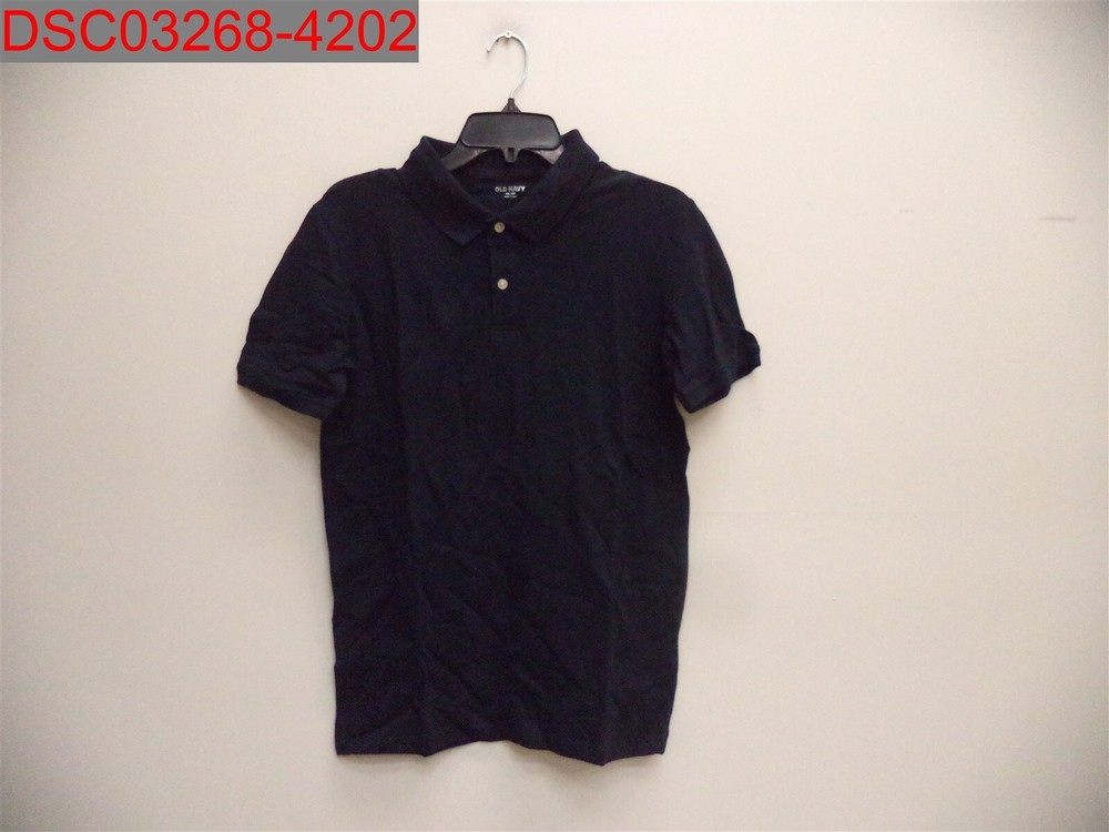 Old Navy Boys Ink Blue School Uniform Pique Polo Shirt, Sz XXL (18) 167174711092