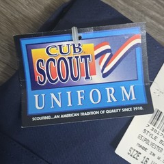Vintage Boy Scouts of America BSA CUB Uniform Blue Pants Size 16 Waist 28 28×34