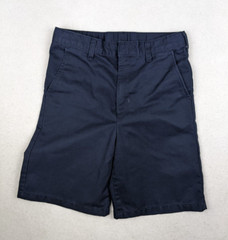 BOY’S BLUE CHINO SCHOOL UNIFORM SHORTS – SIZE 14 ADJUSTABLE WAIST