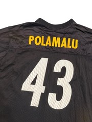 NFL Pittsburgh Steelers Football Jersey #43 Troy Polamalu Size: L (YOUTH)