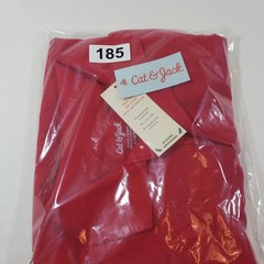 NWT Cat & Jack Boys Red Short Sleeve School Uniform Polo Shirt Size L 12/14