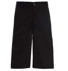 Tommy Hilfiger Flat Front Twill Blend Boys Shorts Uniform Black Size 16 Slim NWT