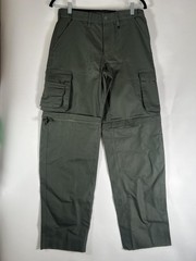 Boy Scouts Of America Pants Youth 14 Green Canvas Convertible Zip Off Uniform